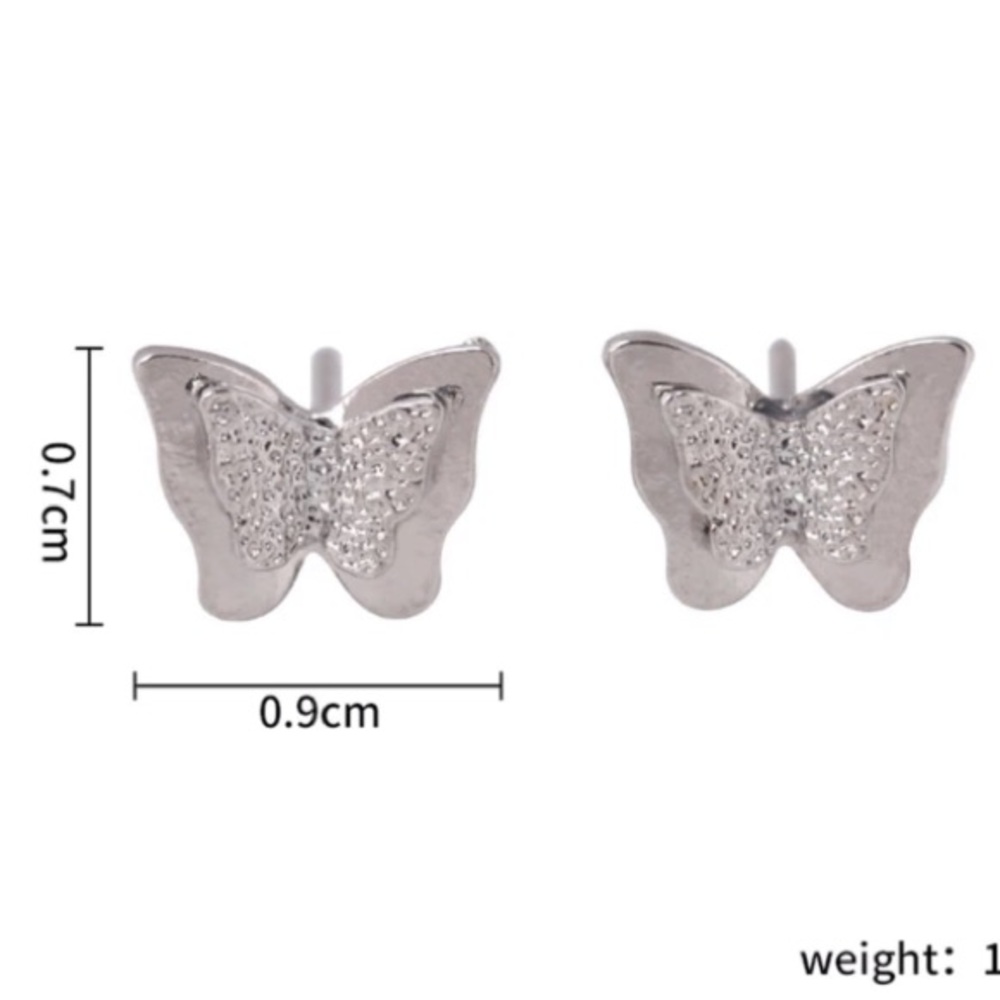 NEW!๐๐๐ฆBUTTERFLIES!!!๐ฆ๐๐SILVERY!๐BEAUTIFUL! - Picture 4 of 8
